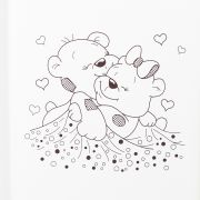 Patut pentru bebelusi, cu laterala culisabila, Bears + Saltea Cocos EKDps41874