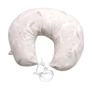 Perna Pentru Gravide Si Alaptare, Husa Detasabila Din Bumbac 100% Si Umplutura Antialergica Babysoft  , Gasca Bej, Amy Pjb85687