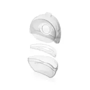 Pompa de san si colector de lapte, Lionelo, Milky 2 in 1, Volum 60 ml, Forma anatomica, Compataibila cu utilizarea cu sutien, Fara bisfenol A, Portabila, Alb BYNLOC-MILKY_2IN1