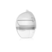 Pompa de san si colector de lapte, Lionelo, Milky 2 in 1, Volum 60 ml, Forma anatomica, Compataibila cu utilizarea cu sutien, Fara bisfenol A, Portabila, Alb BYNLOC-MILKY_2IN1