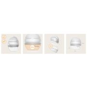 Pompa de san si colector de lapte, Lionelo, Milky 2 in 1, Volum 60 ml, Forma anatomica, Compataibila cu utilizarea cu sutien, Fara bisfenol A, Portabila, Alb BYNLOC-MILKY_2IN1