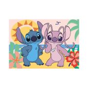 Puzzle xl - stitch si angel la plaja (100 piese)