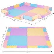 Salteluta de joaca cu pereti, 24 elemente, 141.5 x 141.5 cm iplay 6402 edeedi6402