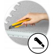 Salteluta de joaca multifunctionala tip puzzle, 180 x 120 cm, massido 650100 - gri edeedi650100