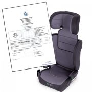 Scaun auto cu isofix ecotoys, grupa 100-150 cm, i-size, omologare r129/03 - gri edeedic026