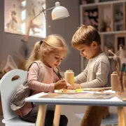 Set de masa cu doua scaune pentru copii ricokids rc-848 edeedi7848