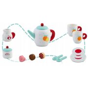 Set din lemn pentru servit ceaiul ricokids rk-869 - turcoaz edeedi786901
