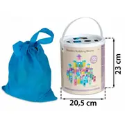 Set educational cu blocuri din lemn, 100 bucati, ricokids rk-871 edeedi787100