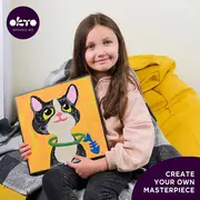 Set pictura cu argila usoara, 29*29 cm - Cat KRTOK20036