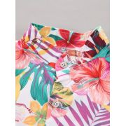 Set tropical de vara pentru baieti – camasa colorata si pantaloni bej mdtu135-r2