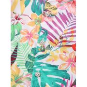 Set tropical de vara pentru baieti – camasa colorata si pantaloni bej mdtu135-r2