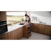 Turn de invatare Montessori, Lionelo, Cass, Functie de raft pentru carti, Pana la 30 kg, 12 luni - 6 ani, Din MDF si furnir, 3 trepte de inaltime, Alb BYNLO-CASS_WHITE
