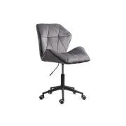 Scaun birou OFF643, catifea, reglabil pe inaltime, baza metalica, ergonomic, 120 kg DRM10573