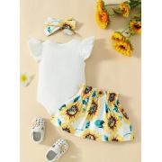 Set bebelusi "sunshine" - body alb si fustita mdtu139-r2