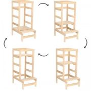 Springos - turn de invatare ajustabil learning tower tip montessori lvtkkch01