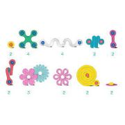 Clixo® joc magnetic de construit - bijuterii colorate (28 piese)