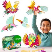 Clixo® joc magnetic de construit - pasari tropicale (22 piese)