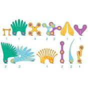 Clixo® joc magnetic de construit - pasari tropicale (22 piese)