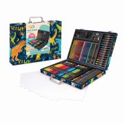 HAPPI HOBBI ART CASE SET DE DESEN DELUXE CU 100 DE ACCESORII DINOZAUR VIV1038-82059
