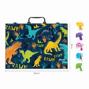 HAPPI HOBBI ART CASE SET DE DESEN DELUXE CU 100 DE ACCESORII DINOZAUR VIV1038-82059