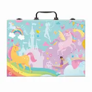 HAPPI HOBBI ART CASE SET DE DESEN DELUXE CU 100 DE ACCESORII UNICORN VIV1038-82058