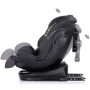 Scaun auto chipolino hypnotic i-size 40-150 cm cu sistem isofix si sezut rotativ anthracite hubstkhyp0253an