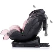 Scaun auto chipolino hypnotic i-size 40-150 cm cu sistem isofix si sezut rotativ pink marshmallow hubstkhyp0256pm