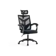 Scaun birou mesh OFF434, ergonomic, rabatabil, cu tetiera, respirabil,100 kg DRM10578