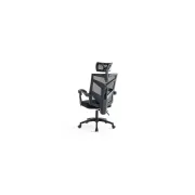 Scaun birou mesh OFF434, ergonomic, rabatabil, cu tetiera, respirabil,100 kg DRM10578