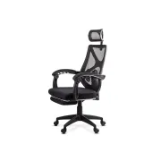 Scaun birou mesh OFF636, ergonomic, suport lombar, tetiera reglabila, mecanism asincron,100 kg DRM10575