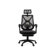 Scaun birou mesh OFF636, ergonomic, suport lombar, tetiera reglabila, mecanism asincron,100 kg DRM10575