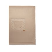 Paturica cu ursulet pentru nou nascut, 100% bumbac organic, TeddyBear, BabyCosy, maro JEMBC-CSY8132