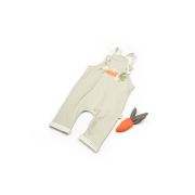 Salopeta cu bretele Rabbit, BabyCosy, 100% bumbac organic (Marime: 6-9 luni) JEMBC-CSY2019-6