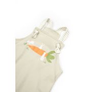 Salopeta cu bretele Rabbit, BabyCosy, 100% bumbac organic (Marime: 6-9 luni) JEMBC-CSY2019-6