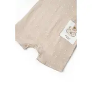 Salopeta cu guler TeddyBear, BabyCosy, 100% bumbac organic (Marime: 3-6 Luni) JEMBC-CSYM7105-3