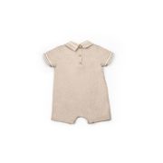 Salopeta cu guler TeddyBear, BabyCosy, 100% bumbac organic (Marime: 3-6 Luni) JEMBC-CSYM7105-3