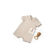 Salopeta cu guler TeddyBear, BabyCosy, 100% bumbac organic (Marime: 9-12 luni) JEMBC-CSYM7105-9