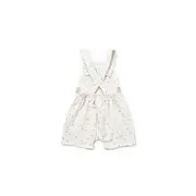 Salopeta cu palariuta TeddyBear, BabyCosy, 100% bumbac organic (Marime: 3-6 Luni) JEMBC-CSYM7106-3