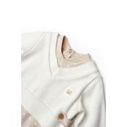 Salopeta eleganta TeddyBear, BabyCosy, 100% bumbac organic (Marime: 6-9 luni) JEMBC-CSY8106-6
