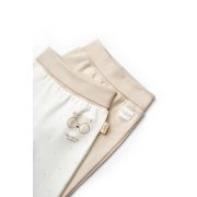 Set 2 pantaloni cu botosei bebe TeddyBear, BabyCosy, 100% bumbac organic (Marime: 6-9 luni) JEMBC-CSY8104-6