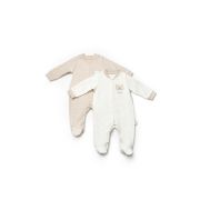 Set 2 salopete TeddyBear, 100%bumbac organic, BabyCosy (Marime: 3-6 Luni) JEMBC-CSY8107-3