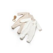 Set 2 salopete TeddyBear, 100%bumbac organic, BabyCosy (Marime: 6-9 luni) JEMBC-CSY8107-6