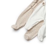 Set 2 salopete petrecute TeddyBear, 100%bumbac organic, BabyCosy (Marime: 3-6 Luni) JEMBC-CSY8108-3