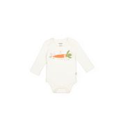 Set 3 piese: body, pantalon si vesta Rabbit, 100% bumbac organic, BabyCosy (Marime: 3-6 Luni) JEMBC-CSY2018-3