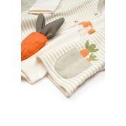 Set 3 piese: body, pantalon si vesta Rabbit, 100% bumbac organic, BabyCosy (Marime: 3-6 Luni) JEMBC-CSY2018-3