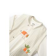 Set 3 piese: body, pantalon si vesta Rabbit, 100% bumbac organic, BabyCosy (Marime: 3-6 Luni) JEMBC-CSY2018-3