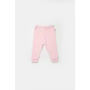 Set 3 piese:bluza, pantaloni si caciulita Bamboo, roz, BabyCosy, 50% bumbac+50%bambus (Marime: 12-18 Luni) JEMBC-CSYB9001-12