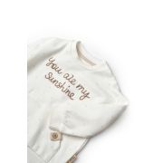 Set bluzita si pantaloni TeddyBear, 100%bumbac organic, BabyCosy (Marime: 9-12 luni) JEMBC-CSY8112-9