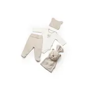 Set cadou nou nascut 5 piese, TeddyBear, BabyCosy, marime 0-3 luni JEMBC-CSY8134