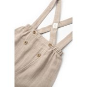 Set tricou, salopeta si sapca TeddyBear, 100% bumbac organic, BabyCosy (Marime: 3-6 Luni) JEMBC-CSYM7102-3